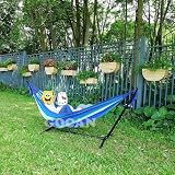 GOCAN Brazilian Double Hammock 221x165 cm 330 cm Total 500 lb Blue/Green view 7