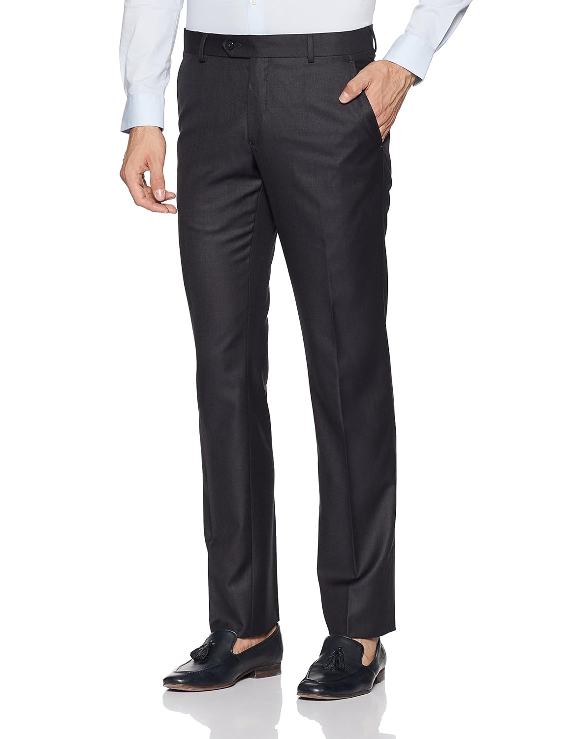 van heusen men's slim fit formal trousers
