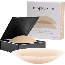 Nippies Non-Adhesive Bra Liner Nipple Covers for Women – Reusable ...