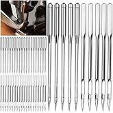 eggigi 50Pcs Size 100/16 Sewing Machine Needles - Universal Sharp-Tip Needles Pins for Thick Fabrics (Jeans/Canvas/Leather), Durable Home Sewing Machine Compatible Tools
