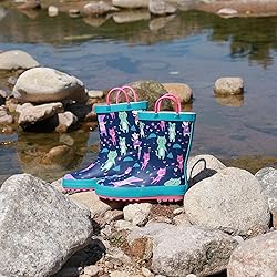 LANCDON Toddler Rain Boots for Boys and Girls