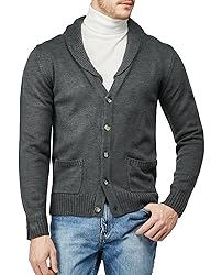 H2H Mens Slim Fit Hound Tooth Check Open Front