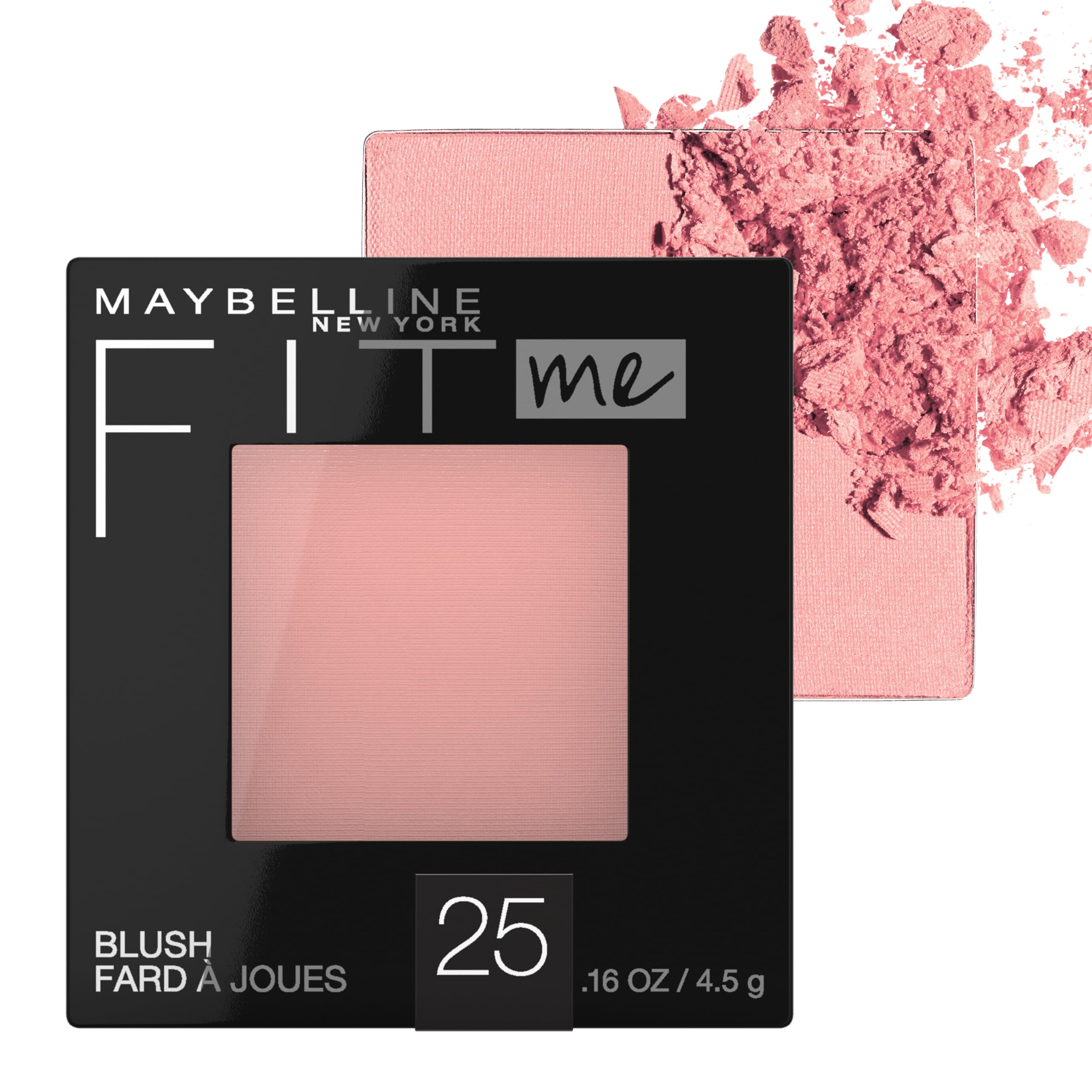 Photo 1 of Maybelline Fit Me Blush, Lightweight, Smooth, Blendable, Long-lasting All-Day Face Enhancing Makeup Color, Pink, 1 Count