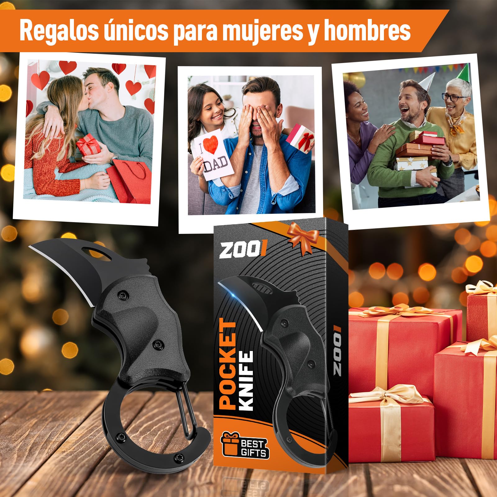 ZOOI Geschenke für Männer, Messer Outdoor Multitool Taschenmesser Klappmesser, Geburtstagsgeschenk Gadgets für Männergeschenke, Gadgets für Männer Männergeschenke Jahrestag Geschenk für Ihn 7