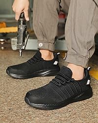 Suvysoo Steel Toe Shoes for Men Safety Puncture