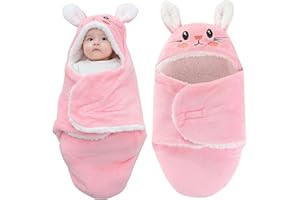 LEMON PRIME Baby Swaddle Blanket – Ultra Soft Plush Wrap for Newborns 0-6Months, Warm Sherpa Receiving Blanket Essential for Infant Sleep