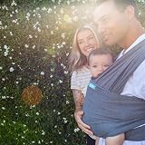 Moby Wrap Element Baby Sling Carrier Asphalt 8-33 lbs 16.5 ft view 5