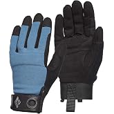 BLACK DIAMOND Men's Crag Gloves, Belaying/Via Ferrata, Leather, Breathable