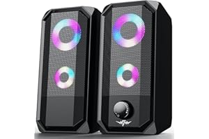 Fishcovers Computer Speakers for Desktop PC, FC03 USB Powered Gaming Speakers for Monitor and Laptop