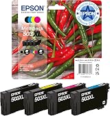 Epson 503XL Chillies Multipack 4-Colour Ink Cartridges C13T09R64010