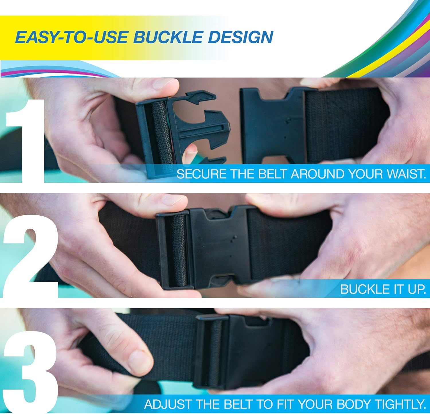 Sunlite Sports High-Density EVA-Foam Swim Belt, Floatation Belt for Aquatic Exercise, Low-Impact Workout, Swim Training Aid for Beginners (Aqua Fitness Extra Comfort Belt) : Sports & Outdoors