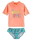 Carter's Big Girls' Two Piece Swimsuit, Hello
