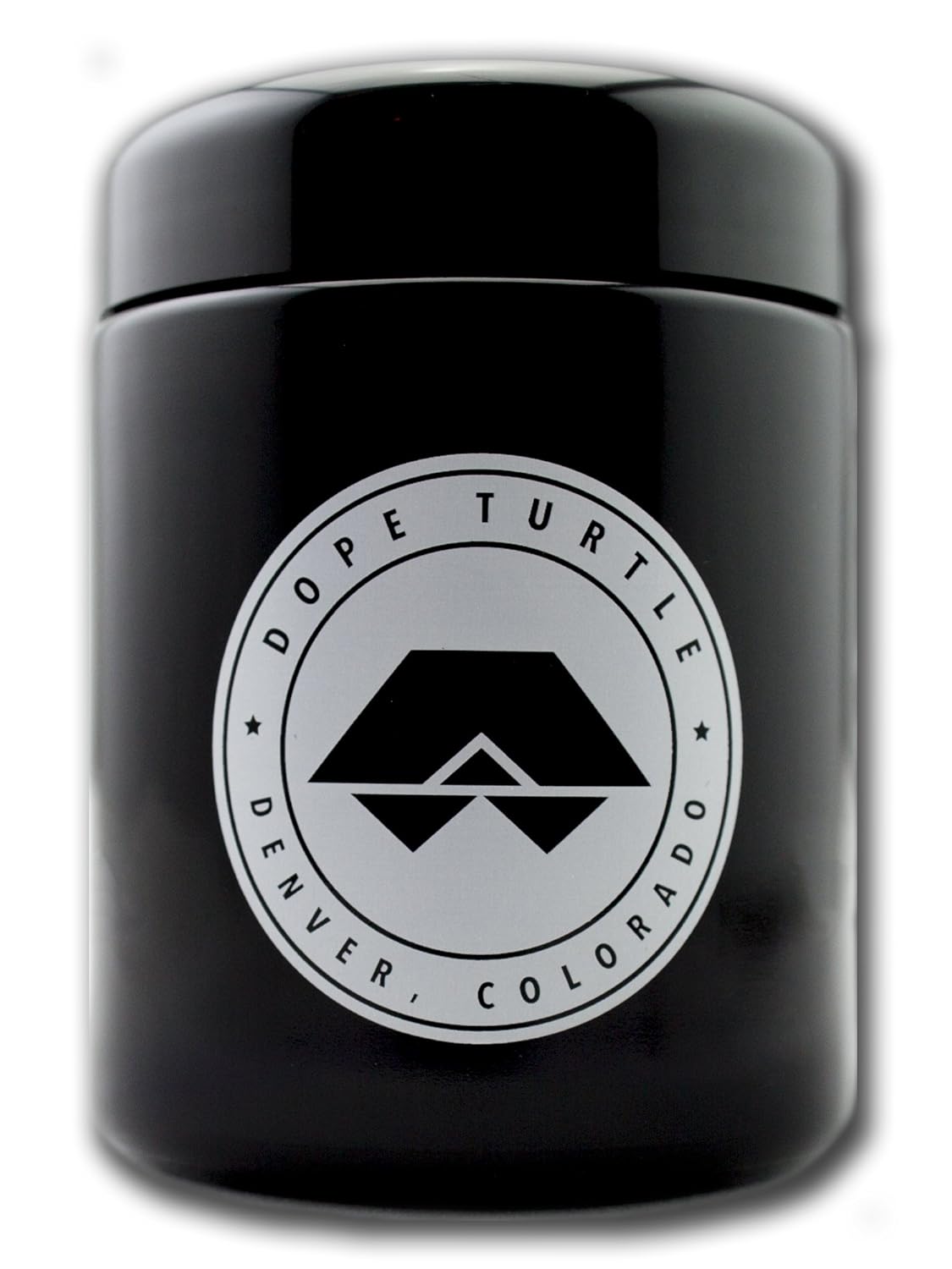 Dope Turtle - HALF SHELL: Premium UV Protected Storage Jar and Smell Proof Herb Container (250ml) (White Seal)