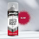 Jenolite Directorust Satin Spray Paint Crimson Red 400ml Multi-Surface view 6