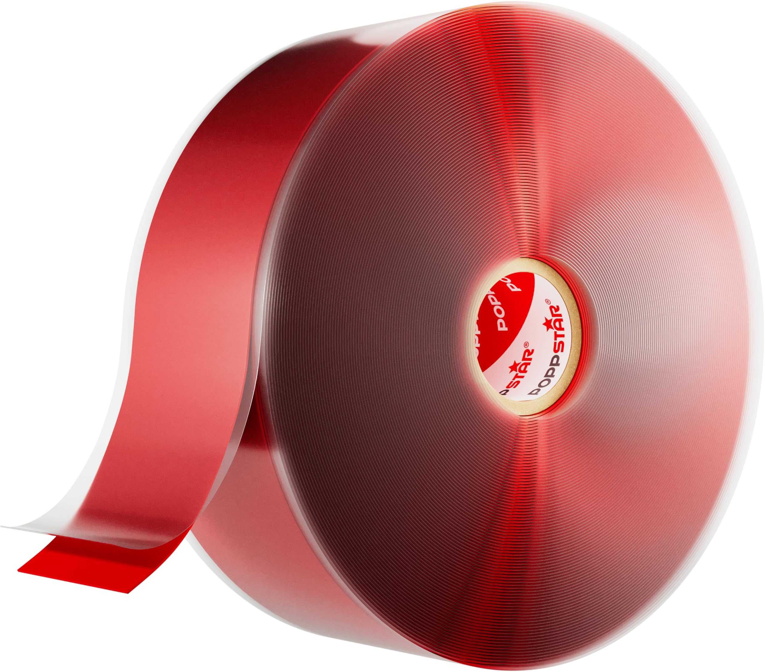 POPPSTAR Self-Fusing Silicone Band, Silicone Tape, 11m x 38mm, Sealing & Insulating Strip (water-tight, air-tight), red, 1 Roll