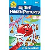 School Zone - My First Hidden Pictures Workbook - Ages 4 to 6, Preschool to Kindergarten, Activity Pad, Search & Find, Pictur