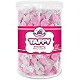 Fairtime Taffy Bulk Pink Candy for Candy Buffets, Strawberry Taffy, Strawberry Candy, Bulk Candy, Pinata Candy, Individually Wrapped Candy - Kosher Candy, 21 Ounce Tub