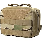 OneTigris Tactical Molle Pouches,Large Admin Pouch Utility Tool Pouch, Multi-Purpose Molle Accessories Waist Belt Pouch Bag 8" x 5" x 2.5"