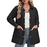 YUCOLEN Women's Quilted Jacket Trendy Long Lightweight Coat Ladies Cute Warm Shacket 2026 Fall Winter Fashion Clothes