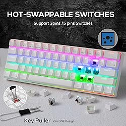 RK ROYAL KLUDGE RK61 60% Mechanical Keyboard with