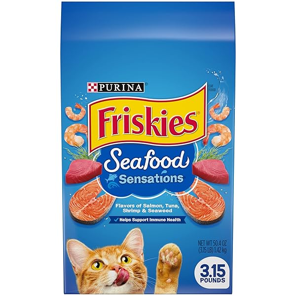 FRISKIES DRY CAT FOOD, SEAFOOD SENSATIONS, 50.4 OUNCE...
