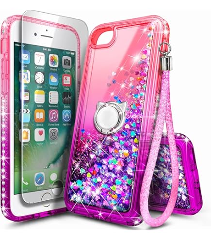Coque Taperso pour Iphone 14 PLUS paillette rose motif licorne et coeur