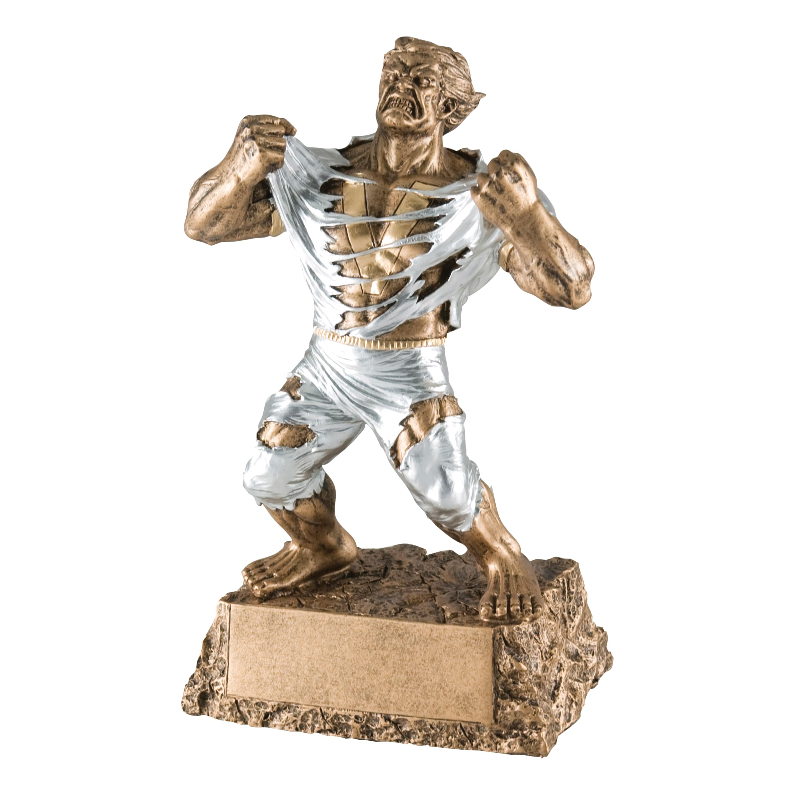Photo 1 of Decade Awards Monster Victory Trophy - 6.75 Inch Tall | Triumphant Beast Award | Victorious Champion Hulk Award for Sports or Academic Events, 1st Place Winners – Engraved Plate on Request