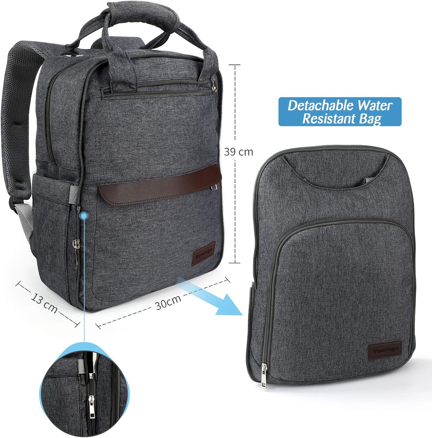 vemingo diaper bag backpack