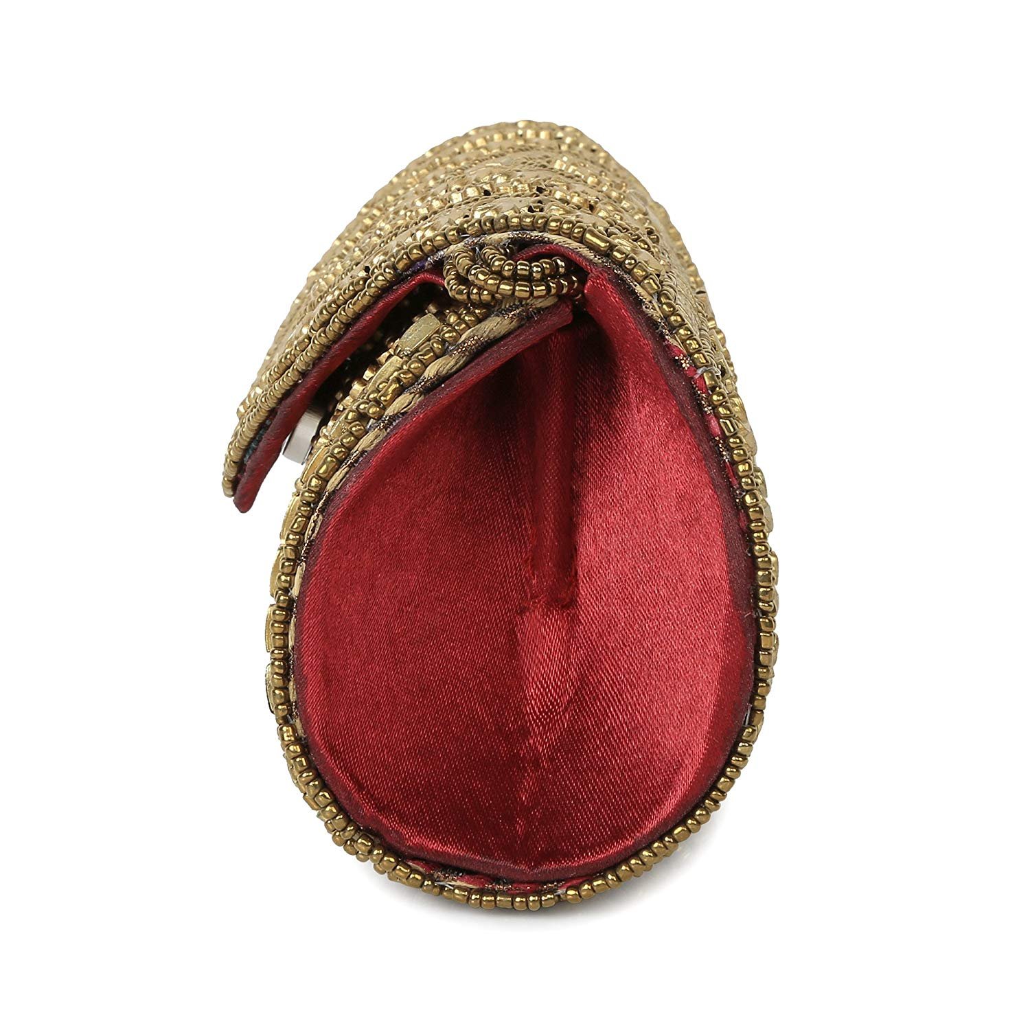 v.v bhai clutch women's ethnic, designer, handcrafted silk party clutch