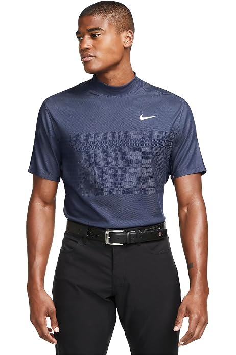 nike men's tiger woods mock neck golf polo