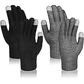 Berlune Alpaca Wool Gloves Thermal Winter Warm Touch Screen Knitted Gloves Working Running Biking Driving for Men and Women