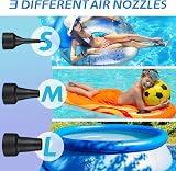 Jsdoin Electric Air Pump 220V 50W 3 Nozzles Portable Inflator Deflator view 5