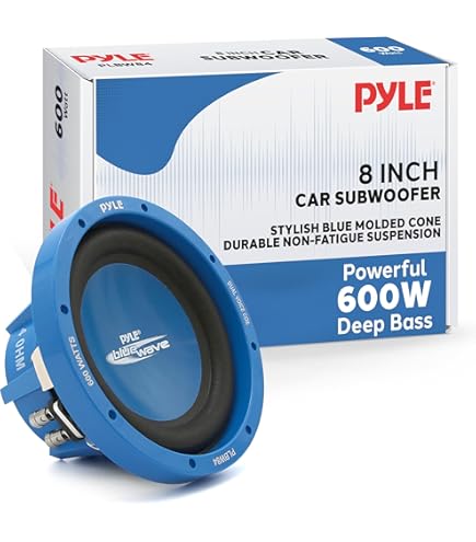 Lanzar MAX 8インチ ウーファー 600W Lanzar MAX8 Max 8-Inch 600W Small Enclosure 4-Ohm Subwoofer