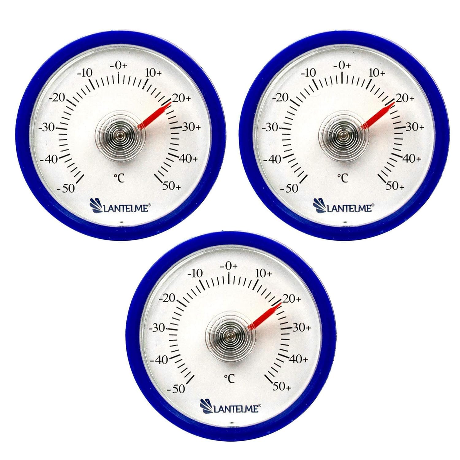 Lantelme - 3 piezas conjunto ronda bimetálico frigorífico ...