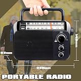 Retekess TR604 Portable Radio FM AM with Large Dial and Speaker view 7