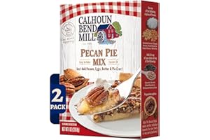 Calhoun Bend Mill Pecan Pie Mix | Sweet, Rich, Gooey Filling for Homemade Pecan Pie | Classic Southern Dessert | Just Add Pecans, Eggs, Butter & Pie Crust | Ideal for any Occasion | 8 Oz (Pack of 2)