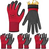 Joottuan Winter Work Gloves Thermal Insulated Work Gloves Freezer Gloves Waterproof Foam Latex Coated Gloves for Men Women