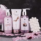 accentra Velvet Luxury Bath Set 6 Pc Ceramic Pump Lotion Shower Gel Spa Gift view 2