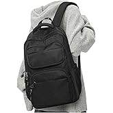 Black School Backpack for Women Men Cute Backpack for College Students Lightweight High School bag for Teens Girls Boys Waterproof Casual Daypacks Bookbag