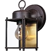 Designers Fountain 1161-RP Porch Outdoor Wall Lantern Sconce, 8in H, Rust Patina