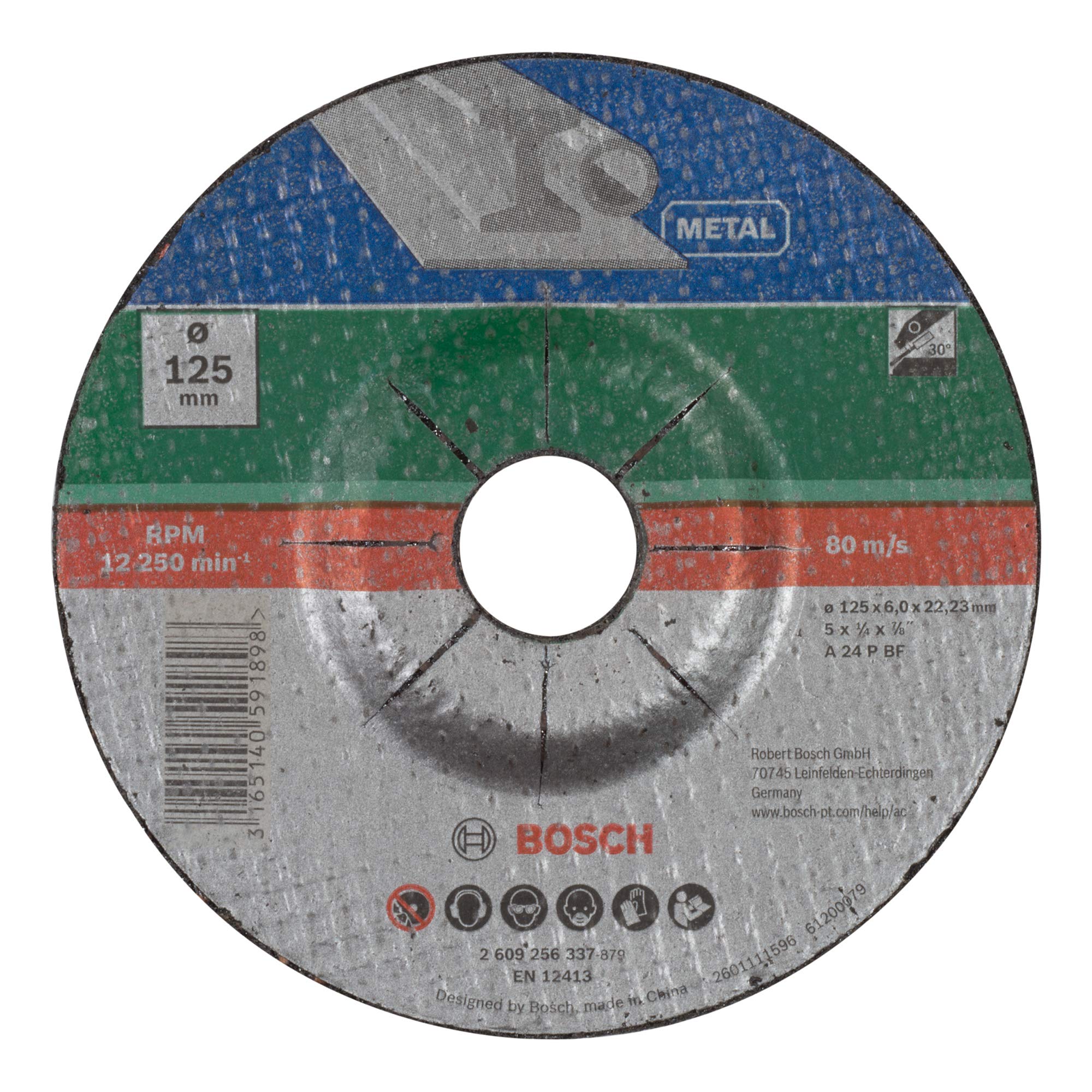 Bosch 2609256337 Metal Grinding Disc with Depressed Centre