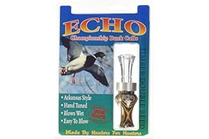 Echo Calls Diamonwood Timbers Double Reed Duck Calls, Natural