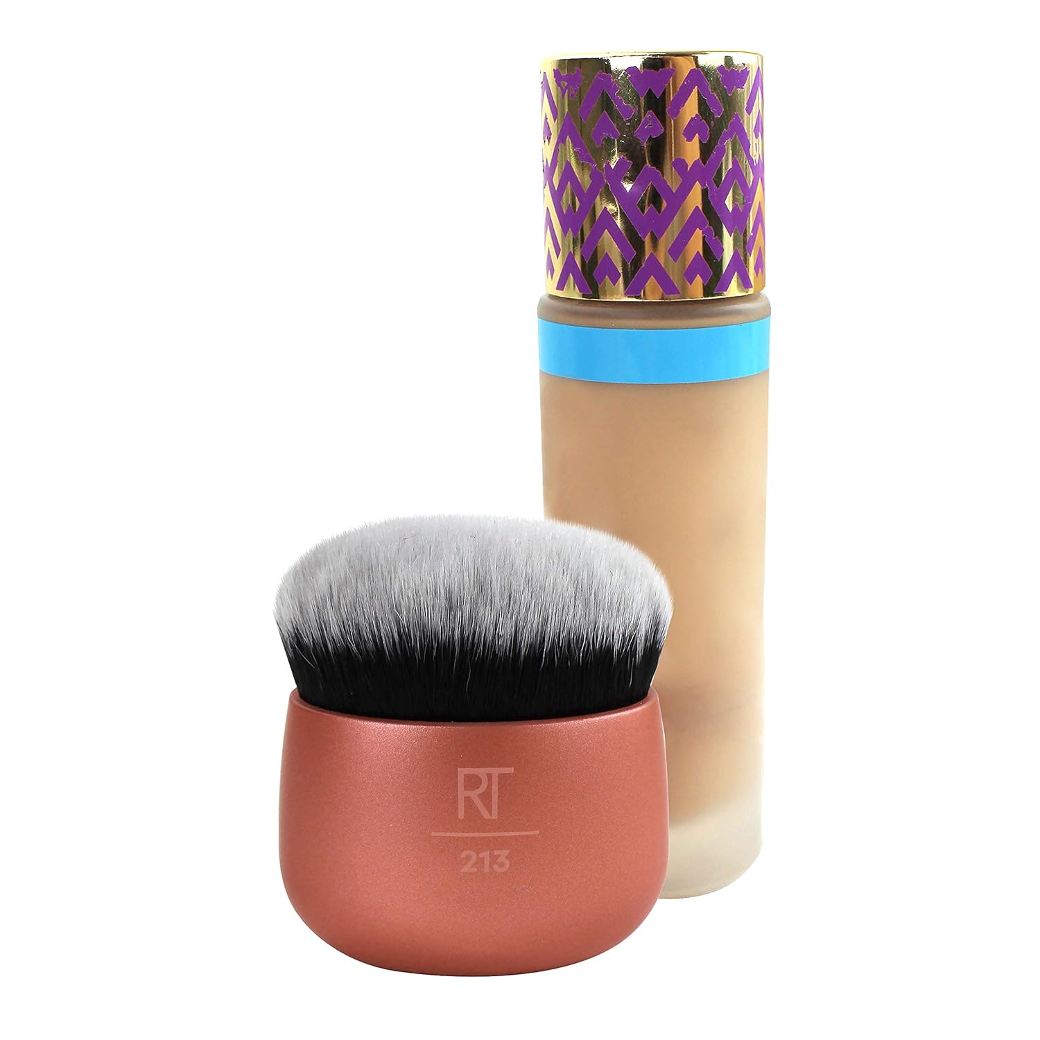 Real Techniques Makeup Blender Brush for Liquid Foundation, Versatile for Cream and Powder Foundations: Beauty