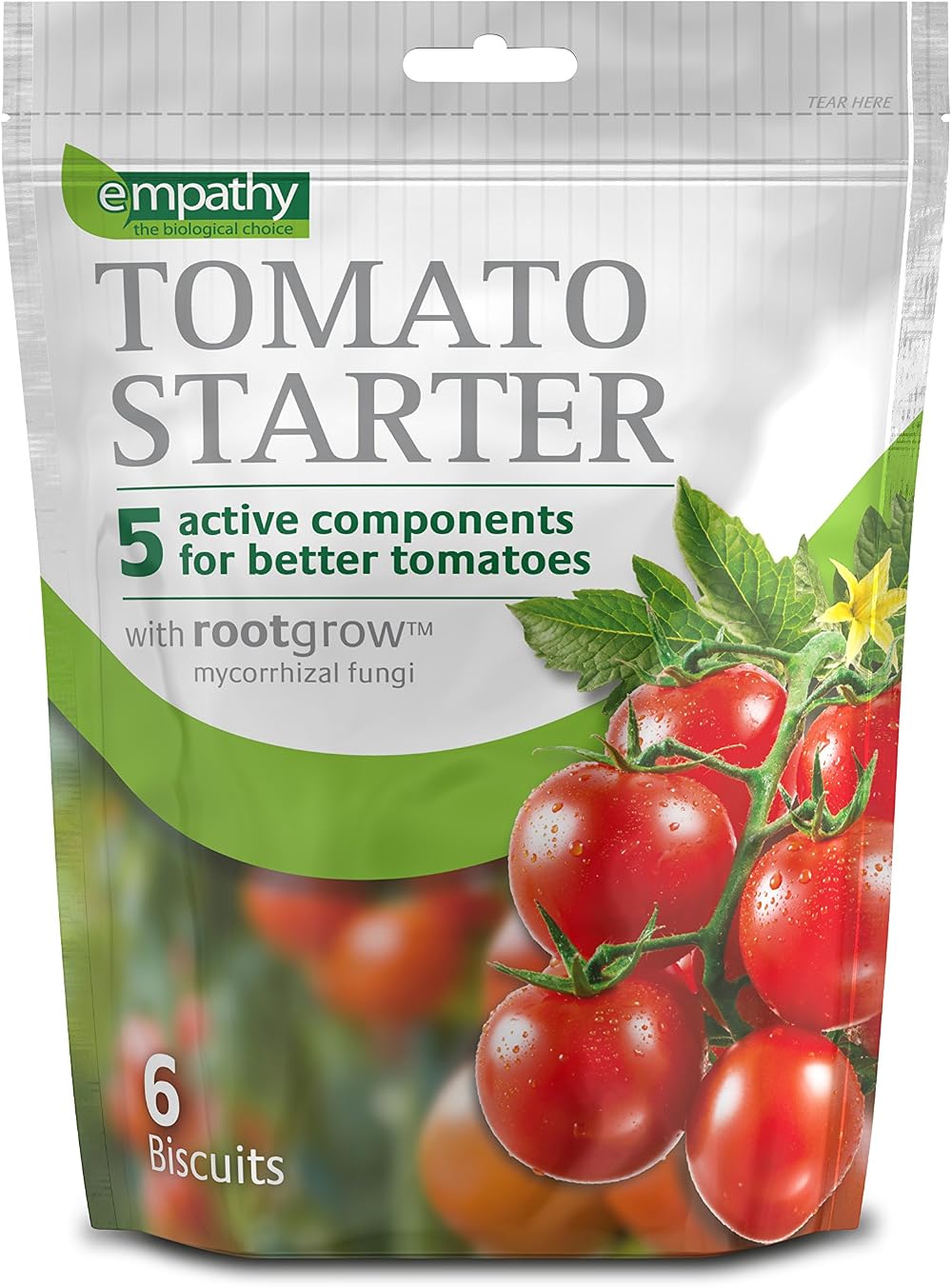 Empathy Tomato Starter 6 Pack Peat Free Biscuits with Mycorrhizal Fungi