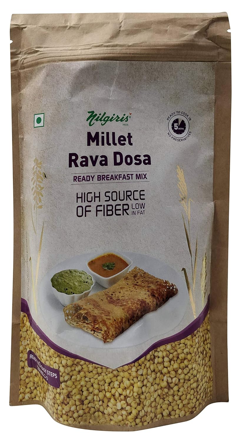 Nilgiris Instant Millet Rava Dosa Mix, 400g Amazon.in Grocery