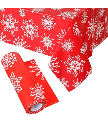 Breling 100ft Hawaiian Luau Tablecloth Roll — 54" Wide Disposable Plastic Table Cover | Waterproof Party Decor - View #5