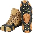 ICETRAX Pro Tungsten Grip Winter Ice Cleats for Shoes and Boots - Ice Grips for Snow and Ice, StayON Toe, Reflective Heel