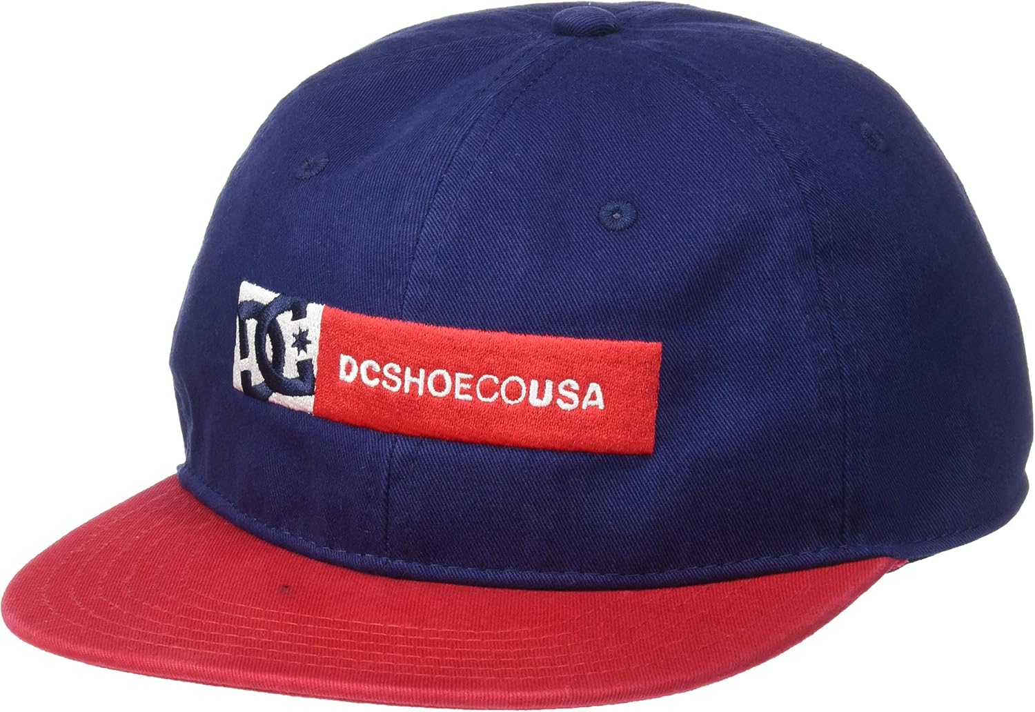 blue and black dc hat