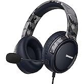 BINNUNE Gaming Headset with Mic for PS4 PS5 Xbox Series X|S Xbox 1 PC NS, Wired Gaming Headphones with Microphone for PS 4|5 Xbox1