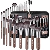 DUcare Makeup Brushes Professional with Bag 22Pcs Makeup Brush Set Premium Synthetic Kabuki Foundation Blending Brush Face Powder Blush Concealers Eye Shadows with Case